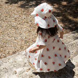 Панама Konges Slojd "Elin Vita Rosa", цветущая роза